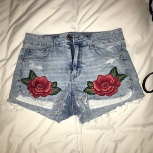 AE Jean Shorts with Embroidery